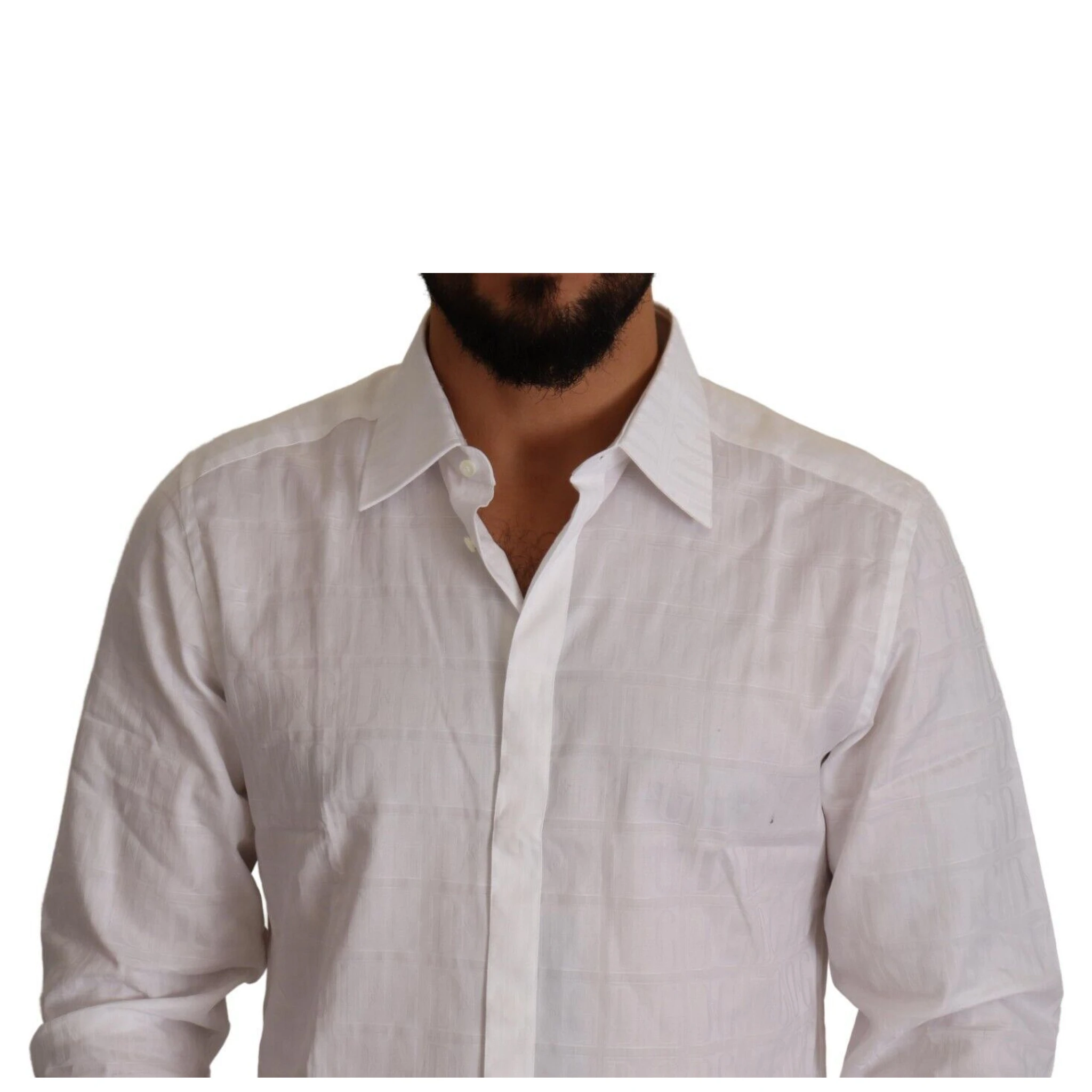 White GOLD Cotton Slim Fit Dress Formal Shirt