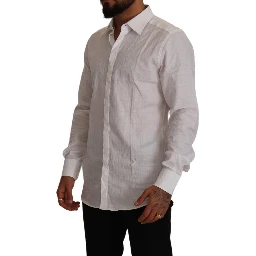 White GOLD Cotton Slim Fit Dress Formal Shirt