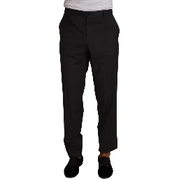 Gray Wool Formal Tuxedo Trouser Dress Pants