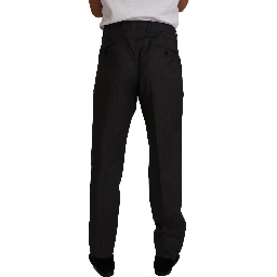 Gray Wool Formal Tuxedo Trouser Dress Pants