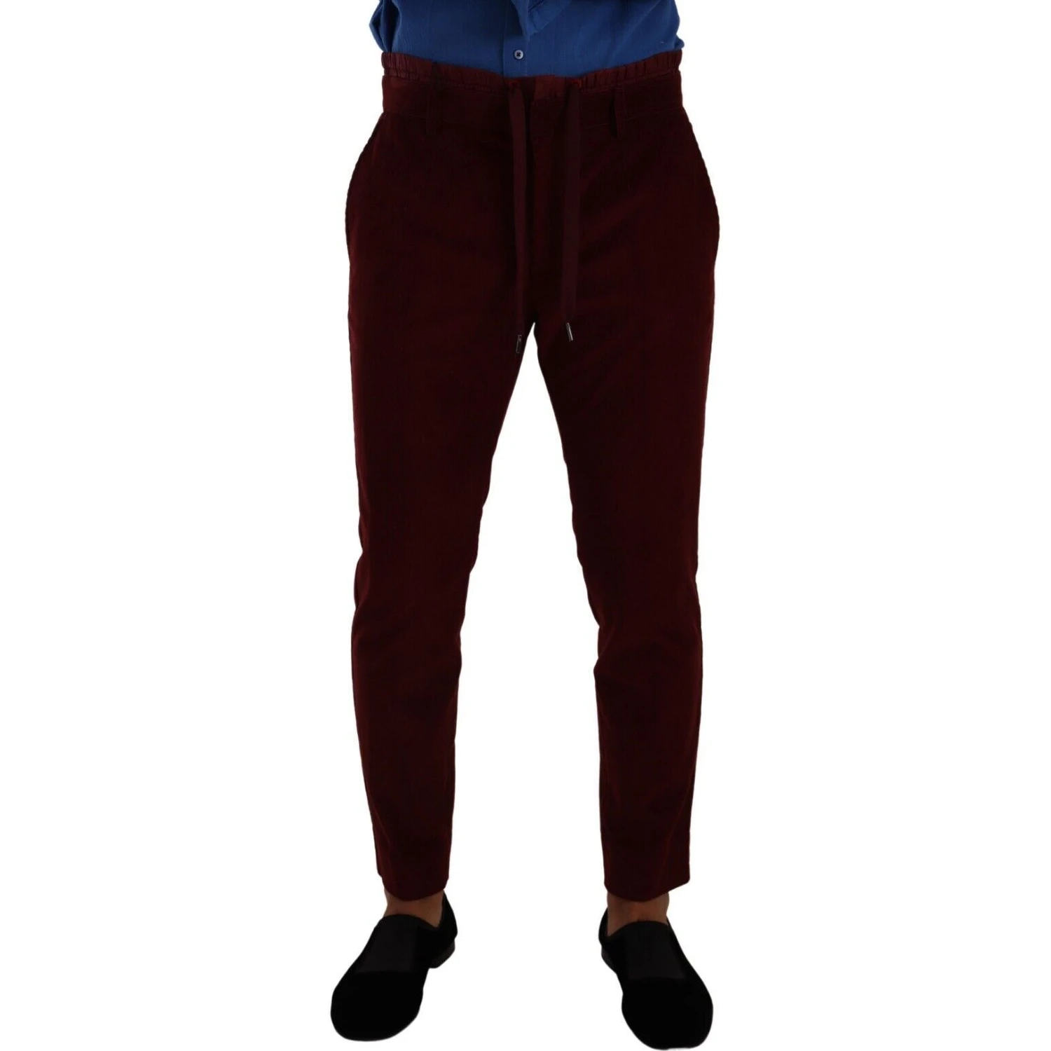 Bordeaux Velvet Mens Formal Trouser Dress Pants