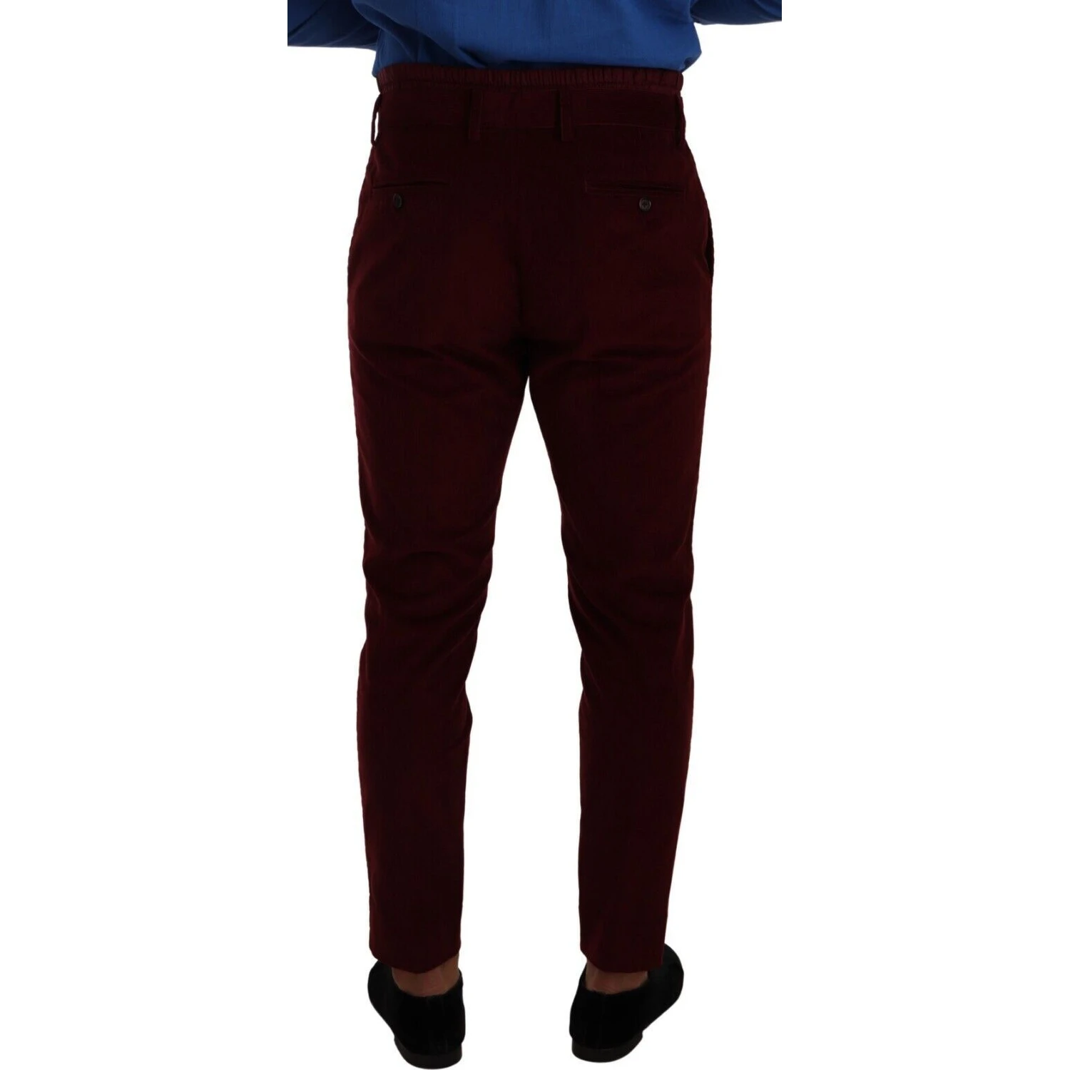 Bordeaux Velvet Mens Formal Trouser Dress Pants