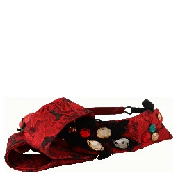 Cherry Silk Crystal Bow Logo Diadem Tiara Headband