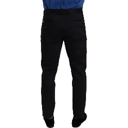 Blue Bordeaux Cotton Skinny Chino Pants