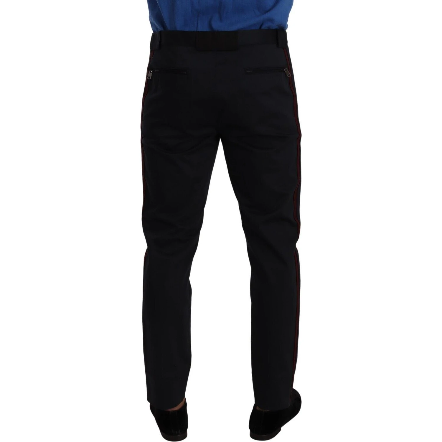 Blue Bordeaux Cotton Skinny Chino Pants