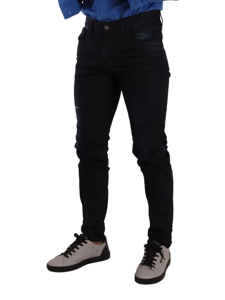 Blue Cotton Stretch Skinny Denim Trouser Jeans alternative