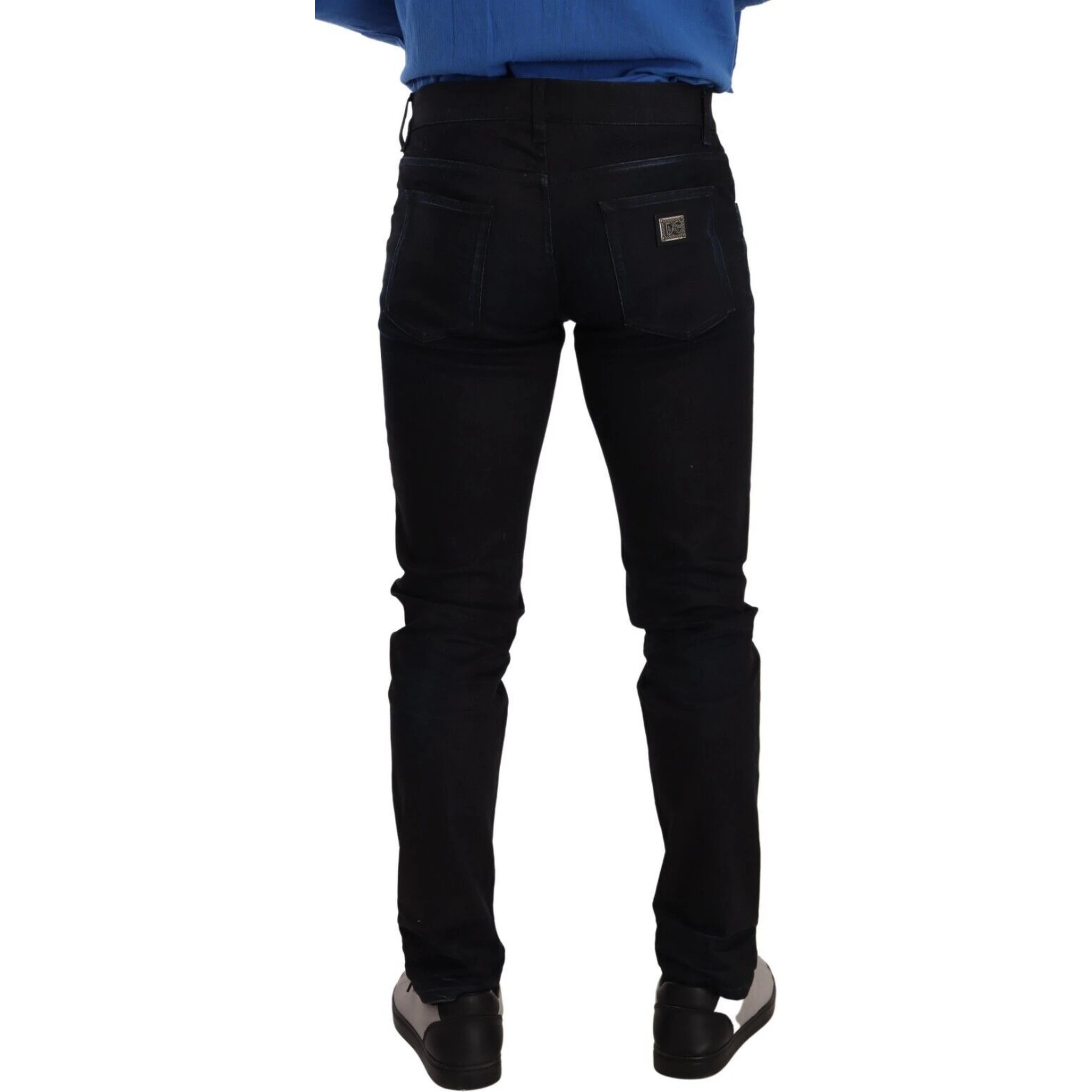 Blue Cotton Stretch Skinny Denim Trouser Jeans