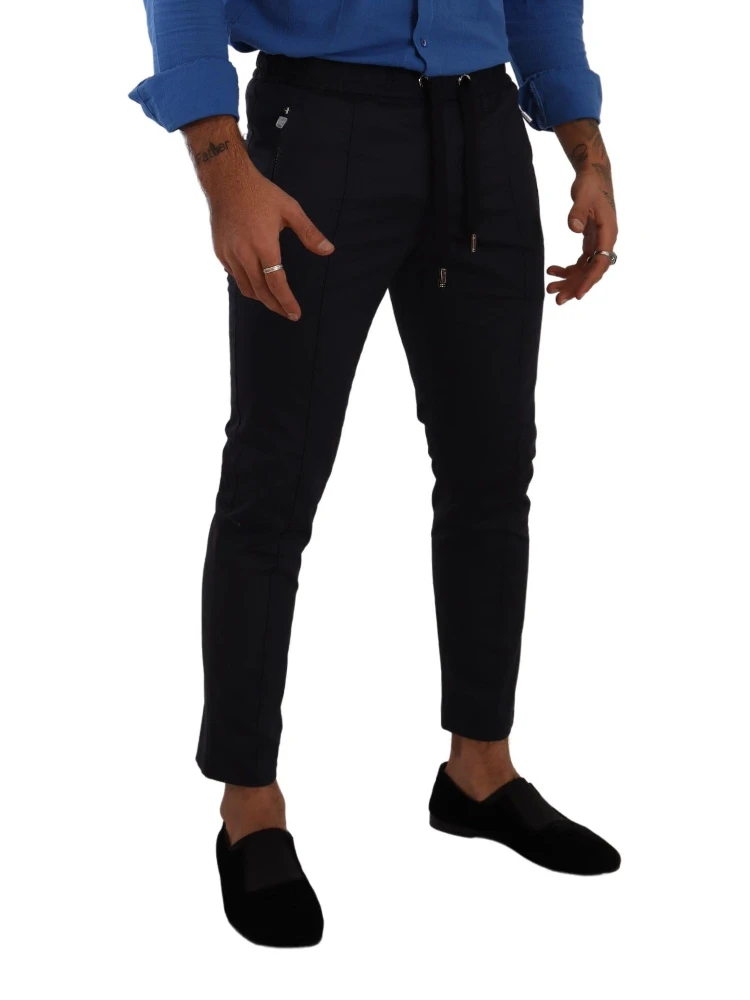 Blue Cotton Stretch Jogging Trouser Pants alternative