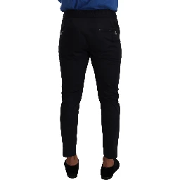 Blue Cotton Stretch Jogging Trouser Pants