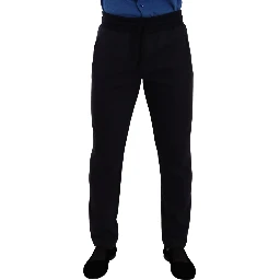 Blue Cotton Stretch Jogging Trouser Pants