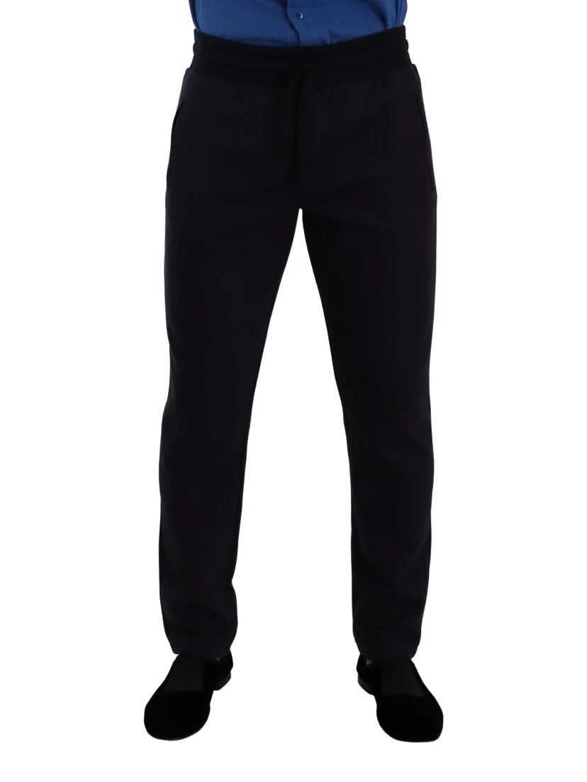Blue Cotton Stretch Jogging Trouser Pants