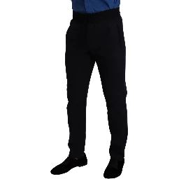 Blue Cotton Stretch Jogging Trouser Pants
