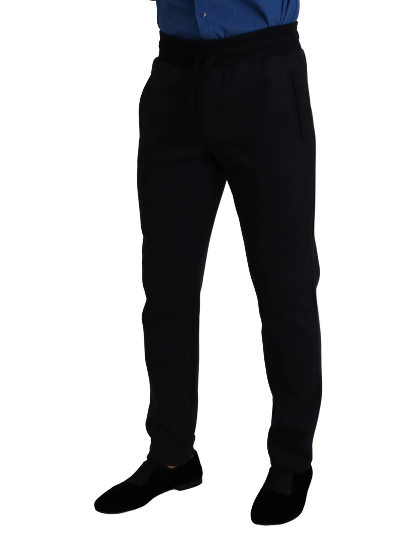 Blue Cotton Stretch Jogging Trouser Pants