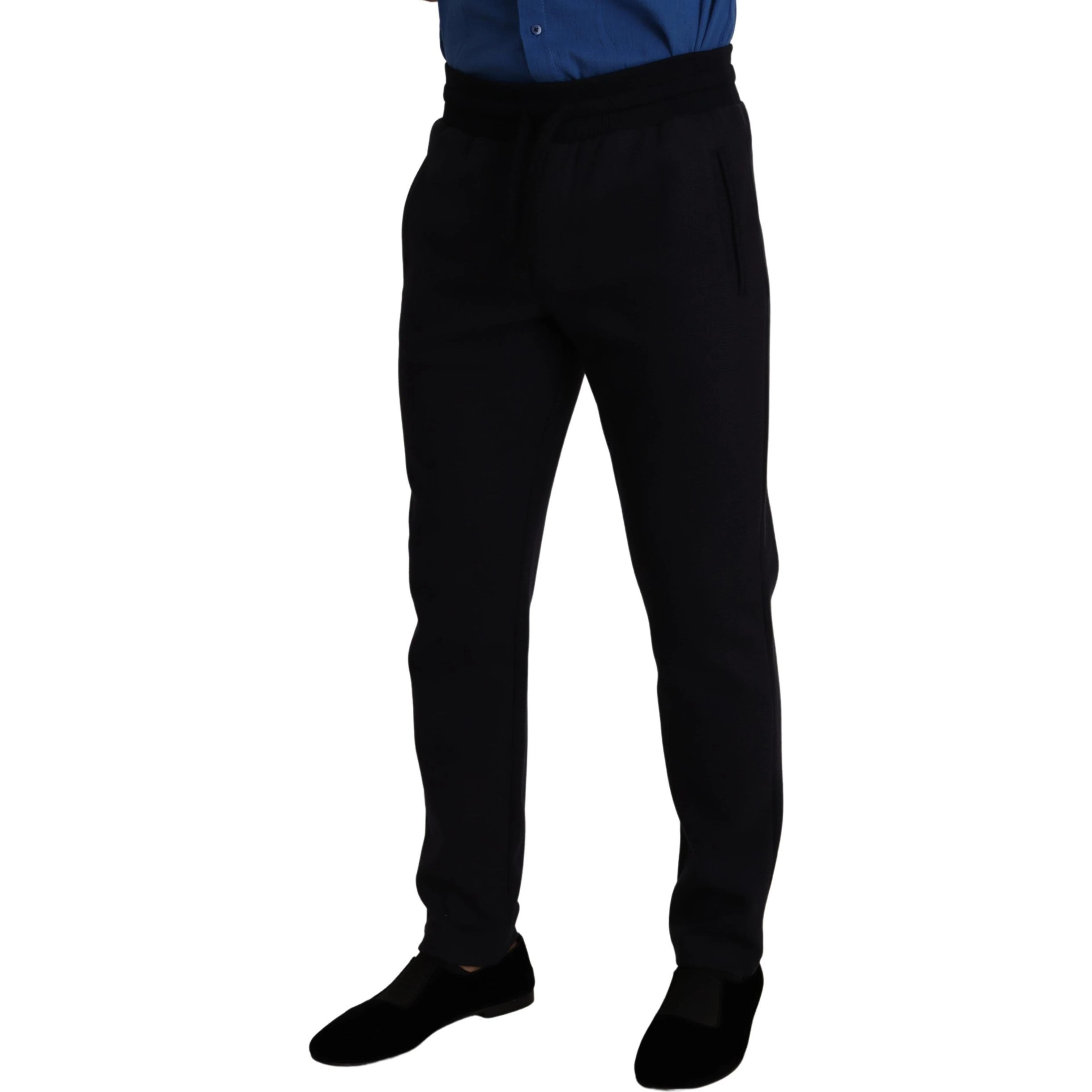 Blue Cotton Stretch Jogging Trouser Pants