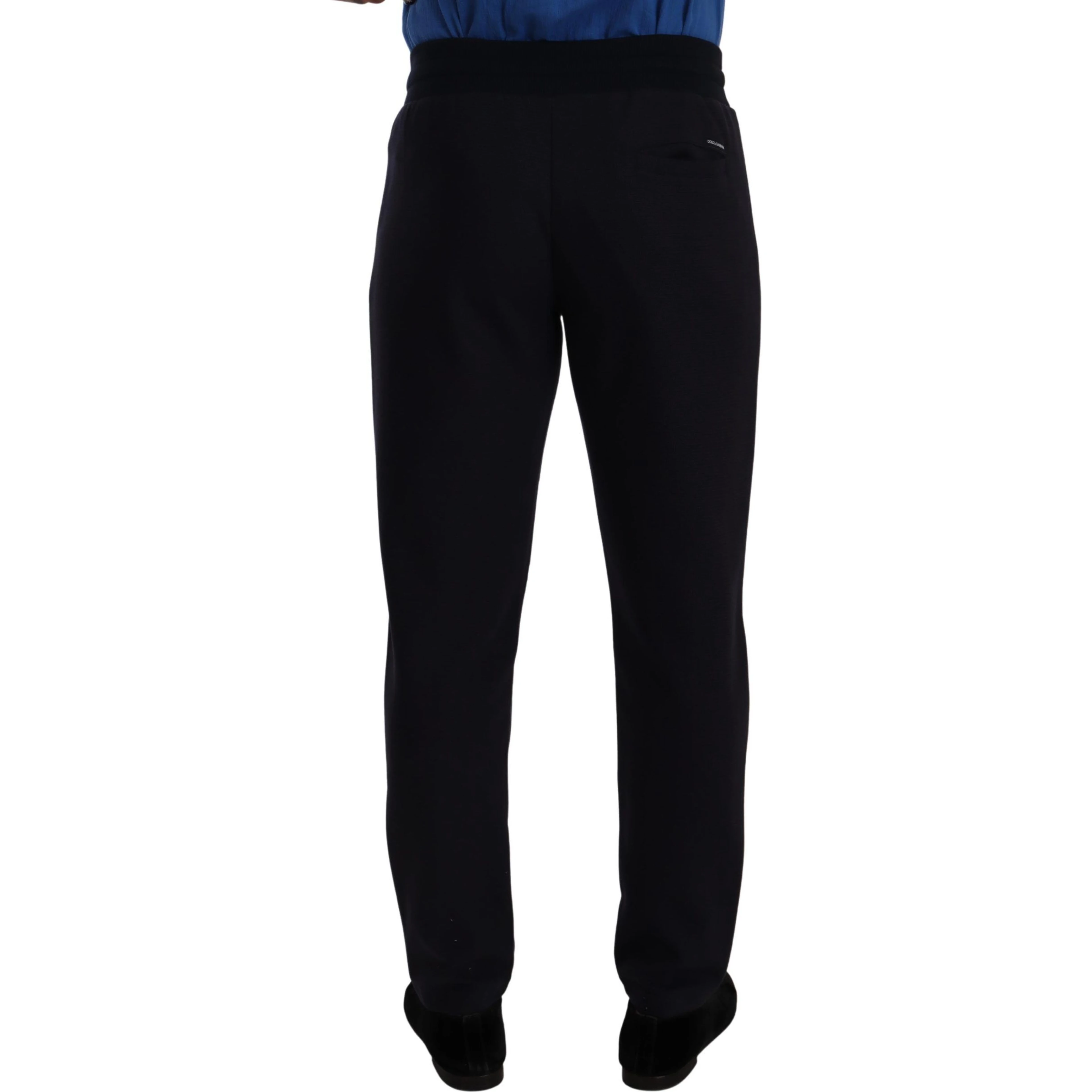 Blue Cotton Stretch Jogging Trouser Pants