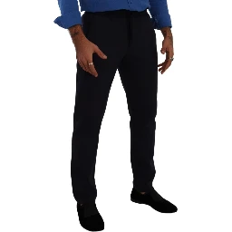 Blue Cotton Stretch Jogging Trouser Pants