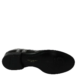Black Leather Derby Formal White Lace Shoes