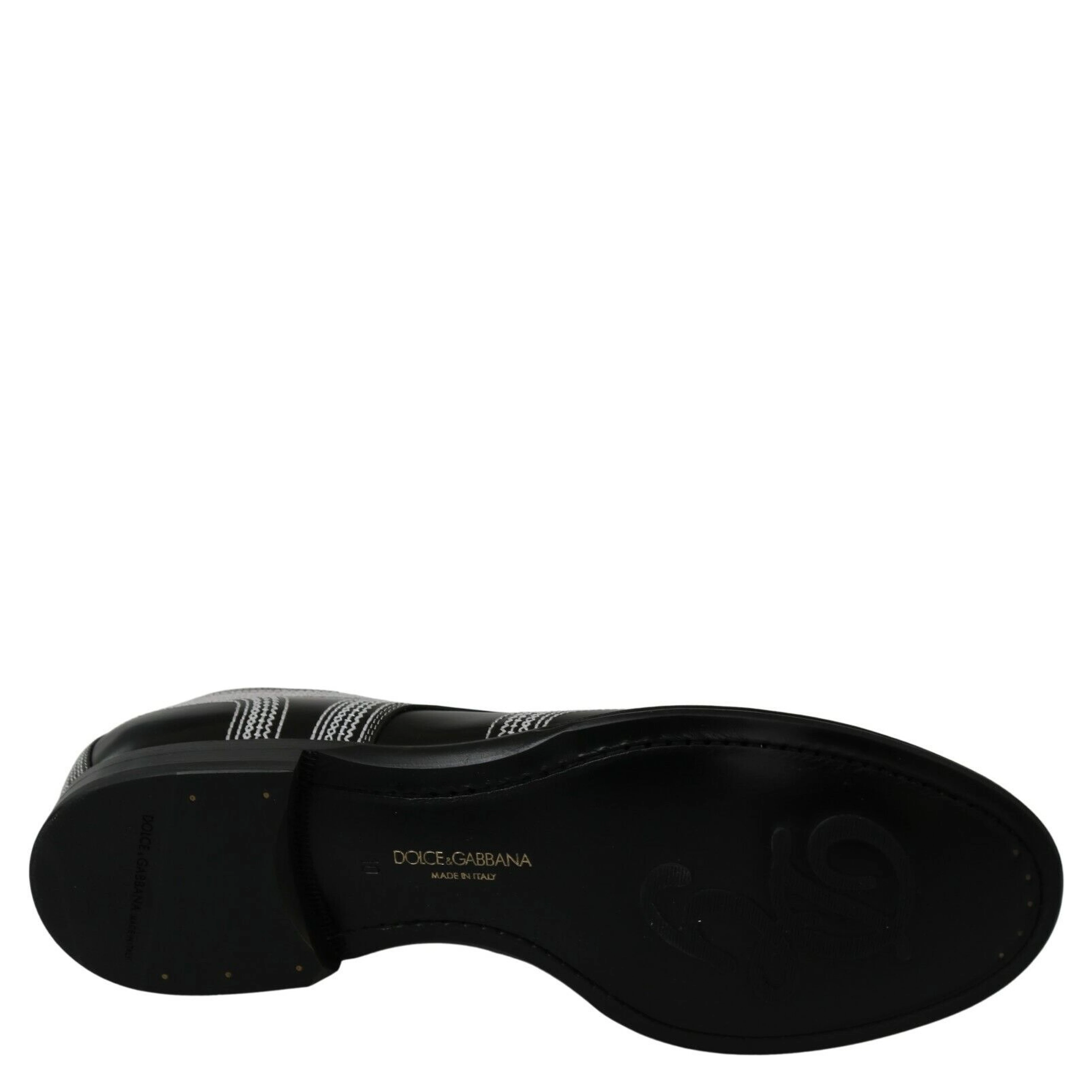 Black Leather Derby Formal White Lace Shoes