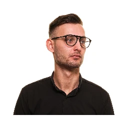 Black Plastic Glasses (Frames)