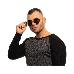 Gray Metal Sunglasses