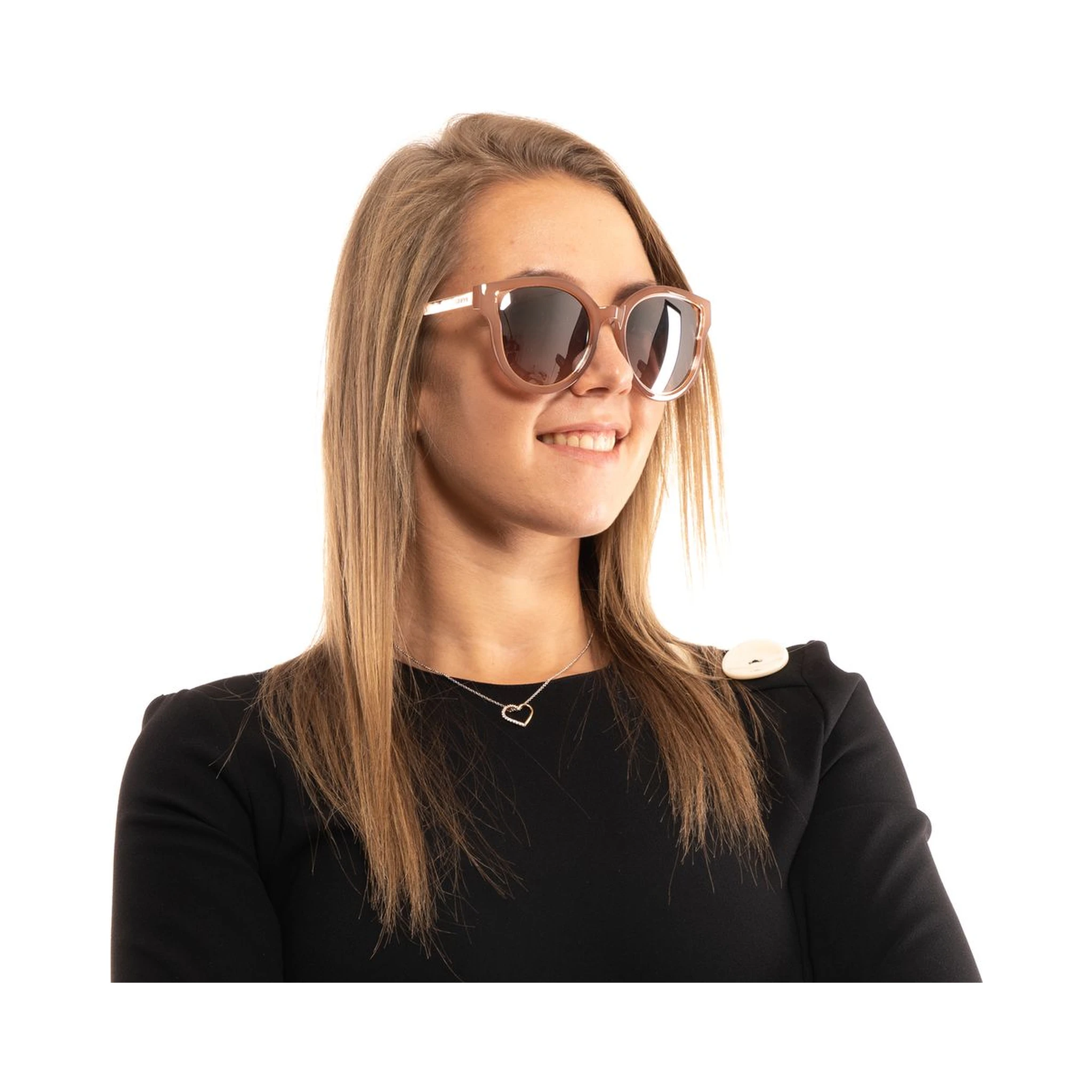 Brown Metal & Plastic Sunglasses