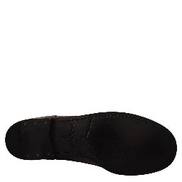 Gray Crocodile Leather Derby Boots