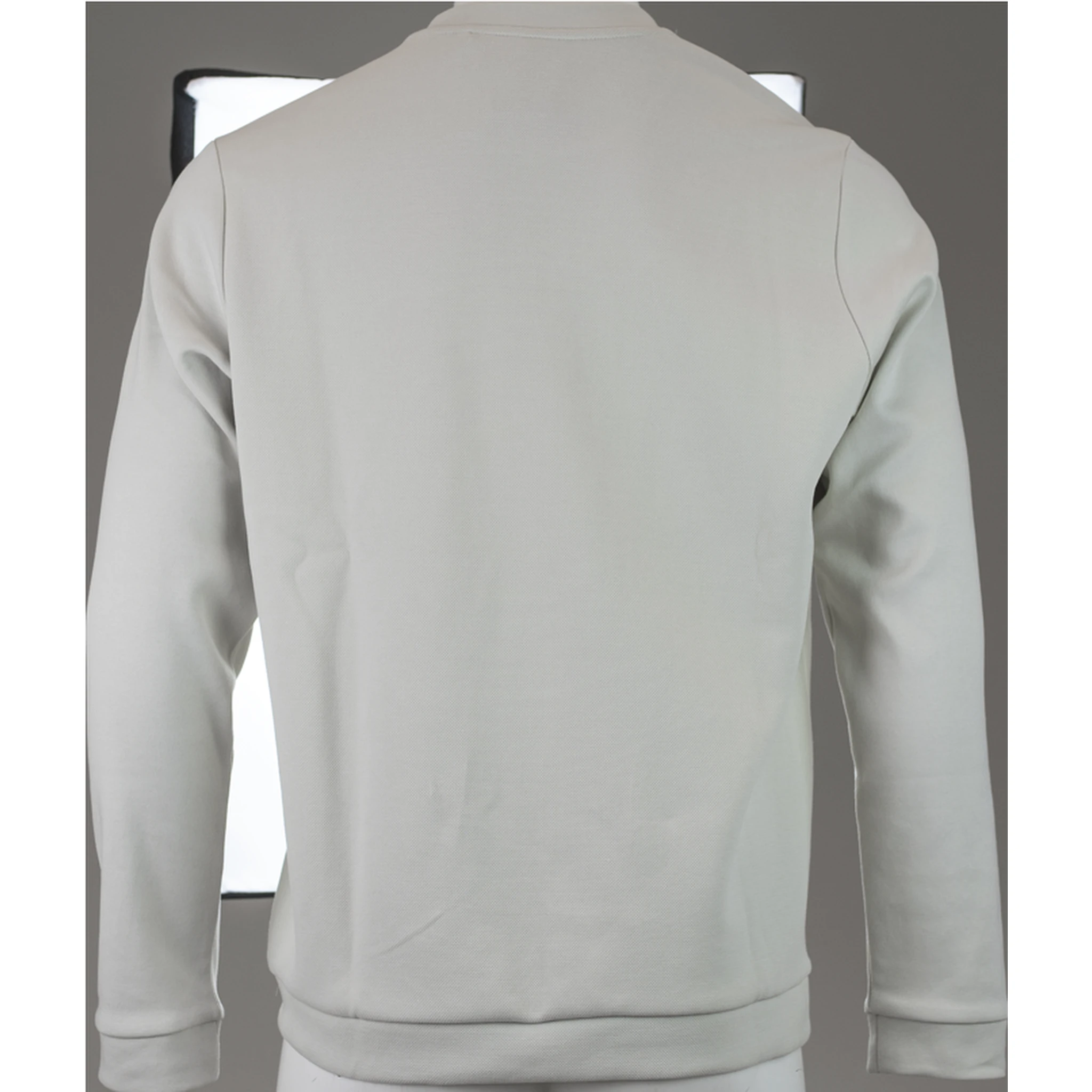 Beige Cotton Round Neck Sweatshirt