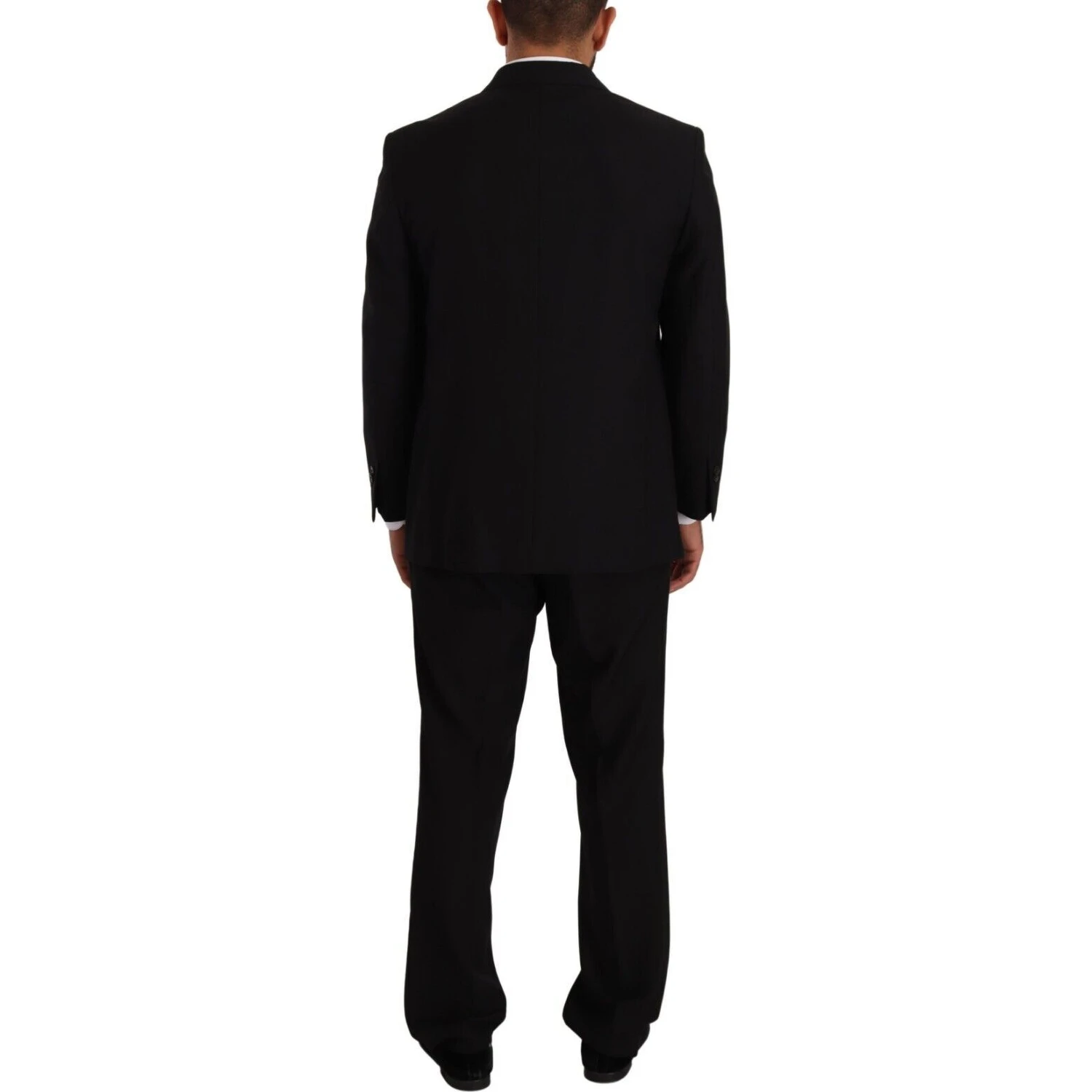 Black Polyester Single Breasted Formal Suit