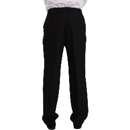 Black Polyester Single Breasted Formal Suit