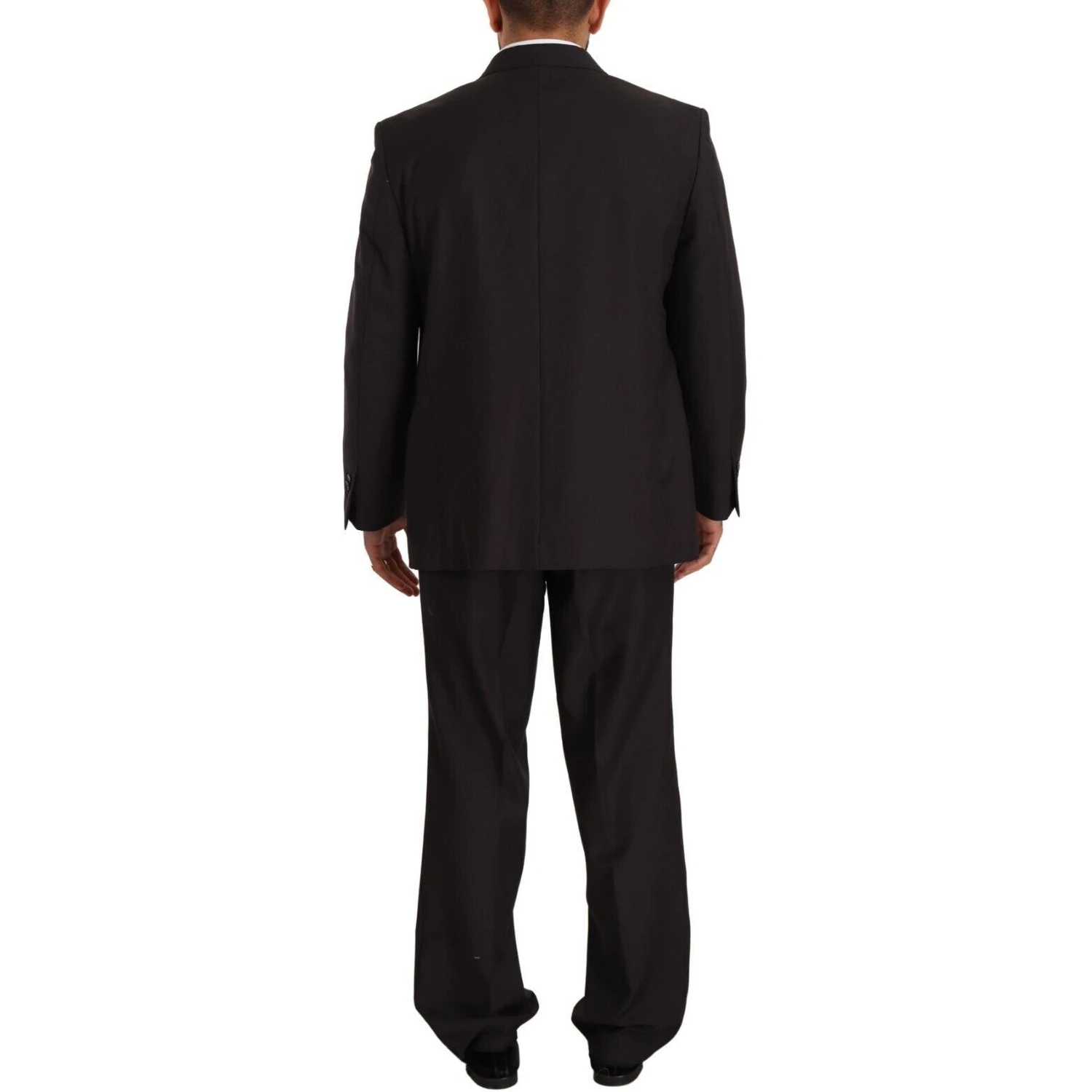 Gray Polyester Single Breasted Formal Suit