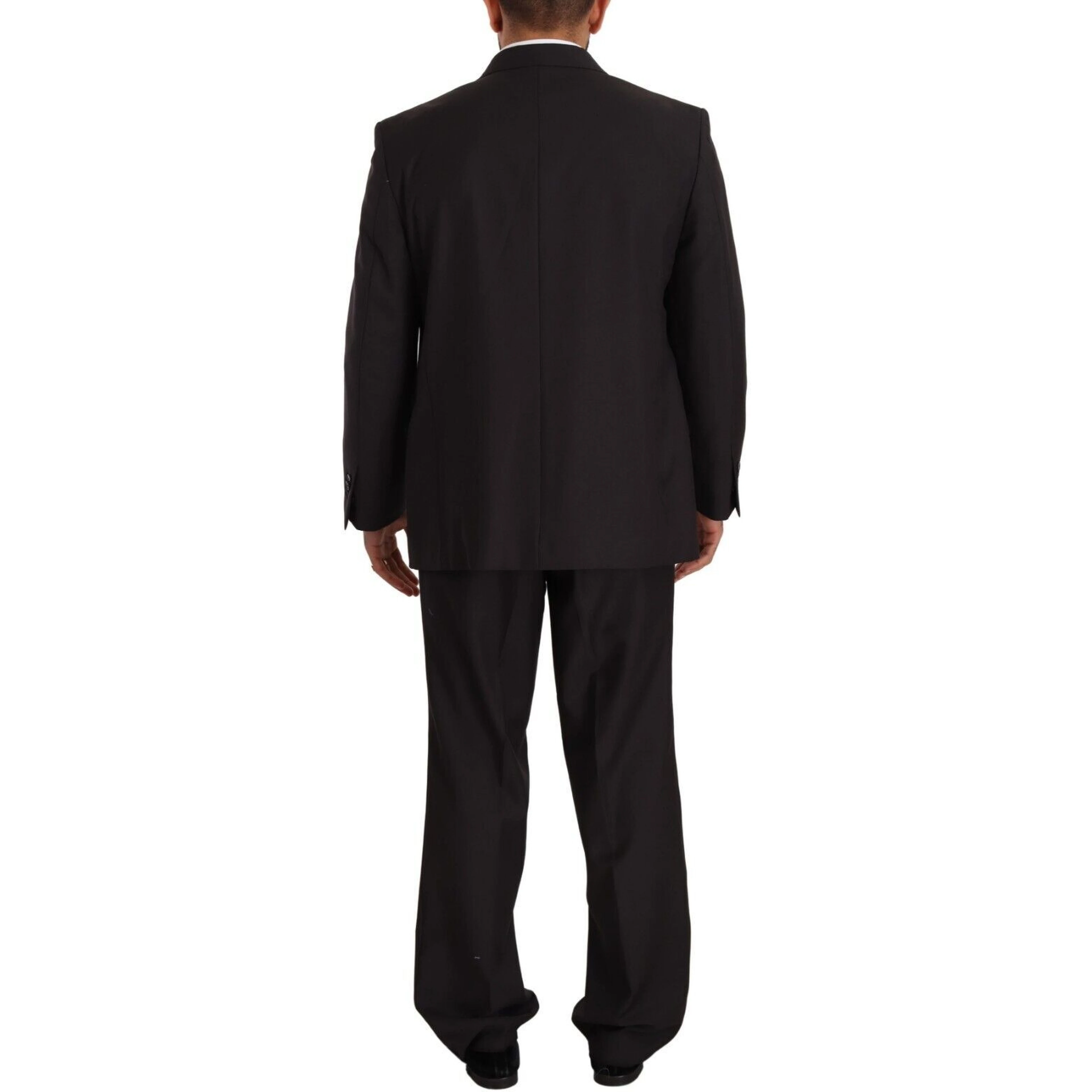 Gray Polyester Single Breasted Formal Suit