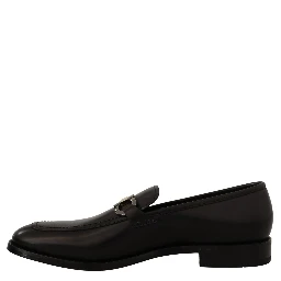 Black Calf Leather Moccasin Formal Shoes