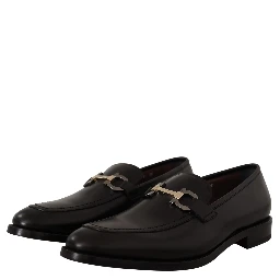 Black Calf Leather Moccasin Formal Shoes