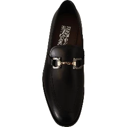Black Calf Leather Moccasin Formal Shoes