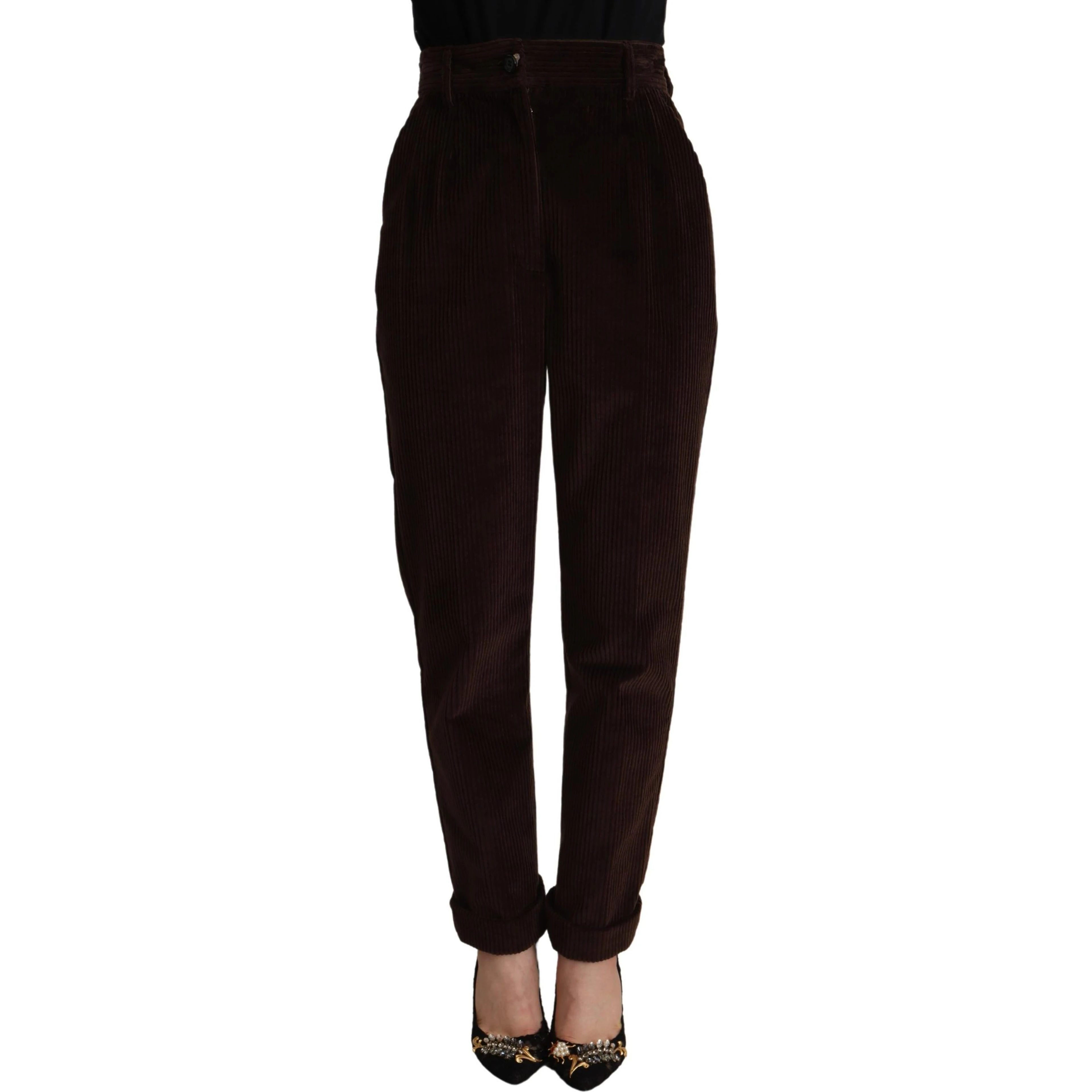 Bordeaux Corduroy Cotton Trouser Tapered Pants