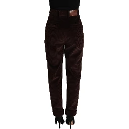 Bordeaux Corduroy Cotton Trouser Tapered Pants