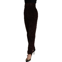 Bordeaux Corduroy Cotton Trouser Tapered Pants