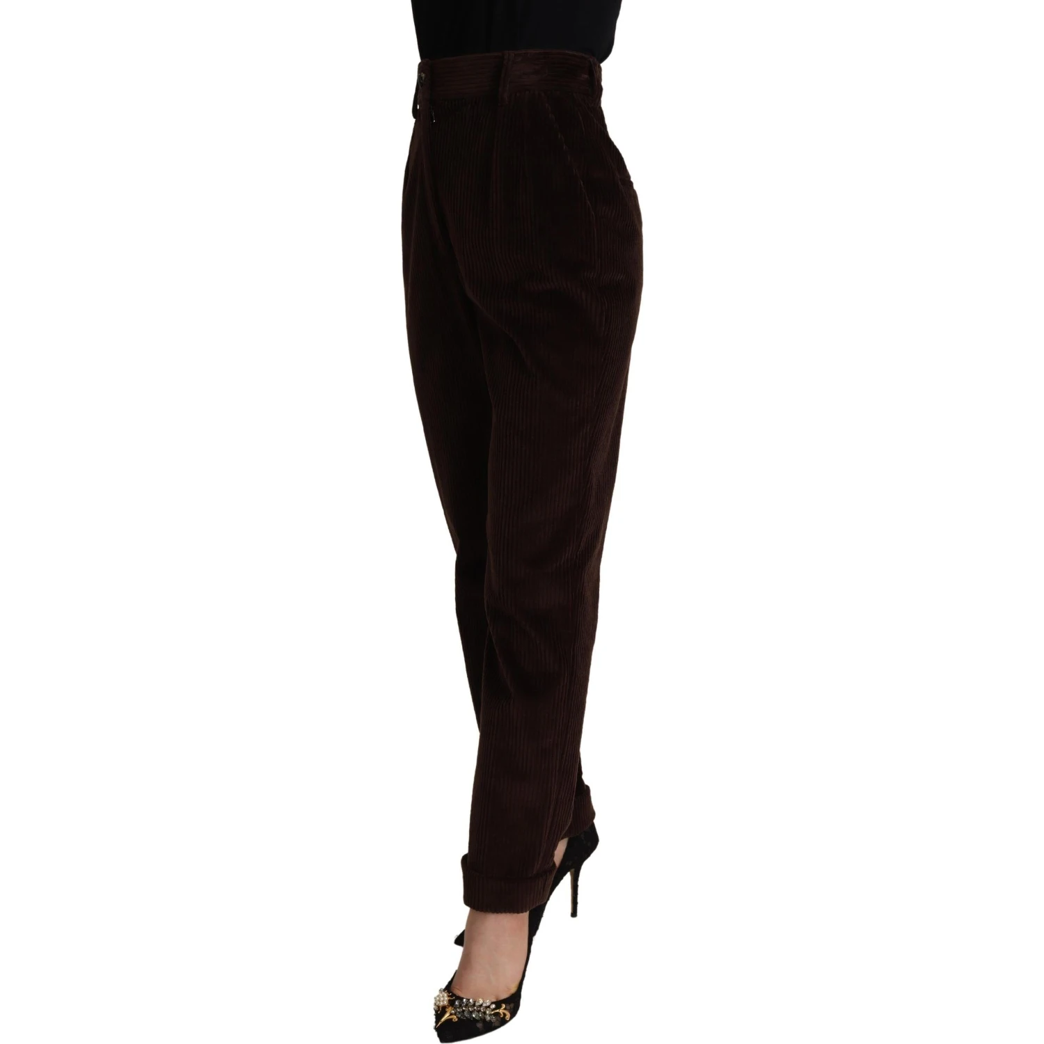 Bordeaux Corduroy Cotton Trouser Tapered Pants