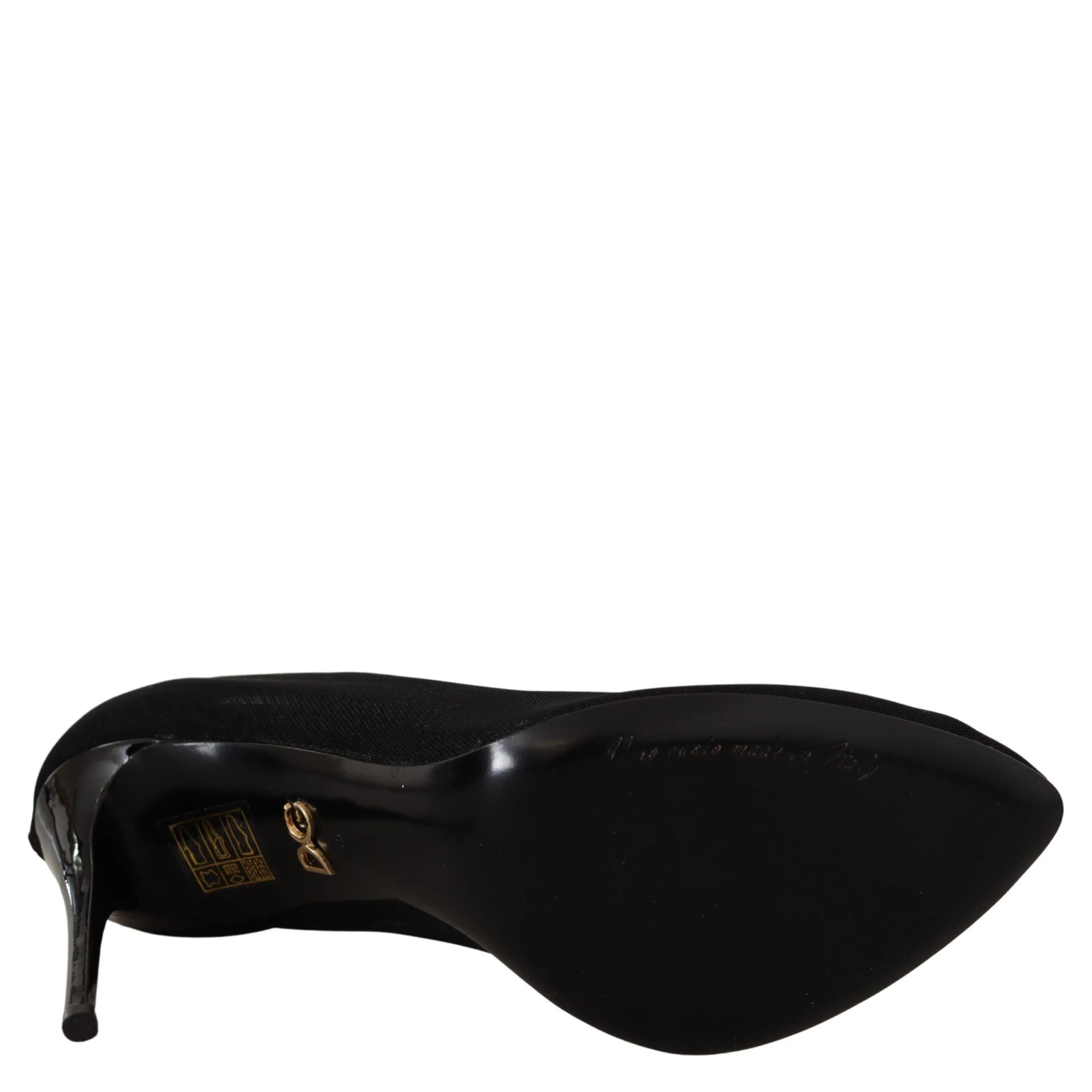 Black Tulle Stretch Boots Pumps Shoes