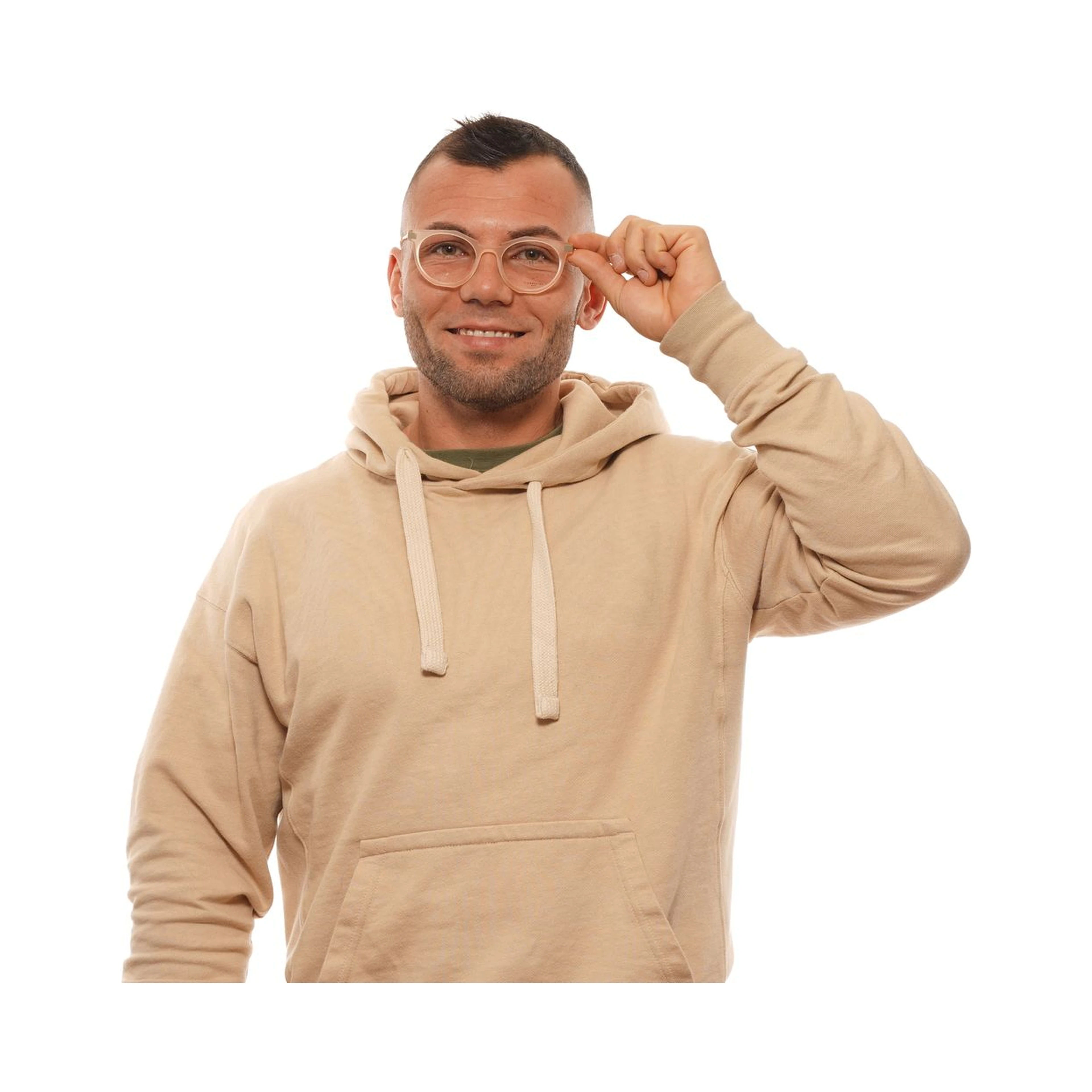 نظارات (إطارات) من الأسيتات البيج
