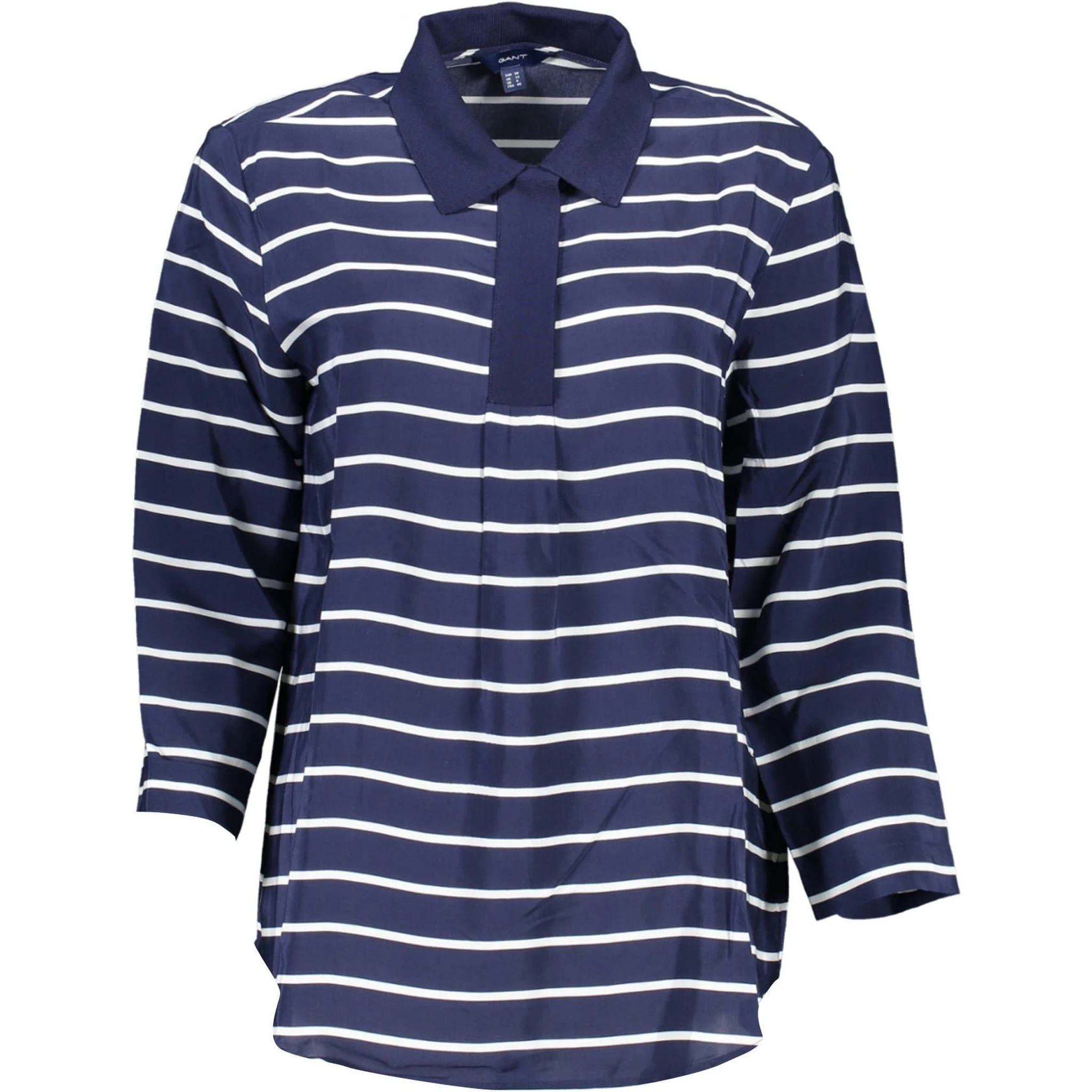 Blue Viscose Polo Shirt