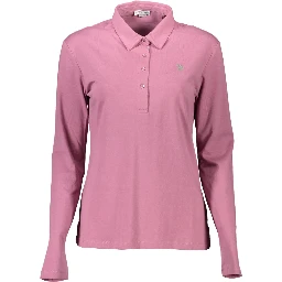 Pink Cotton Polo Shirt