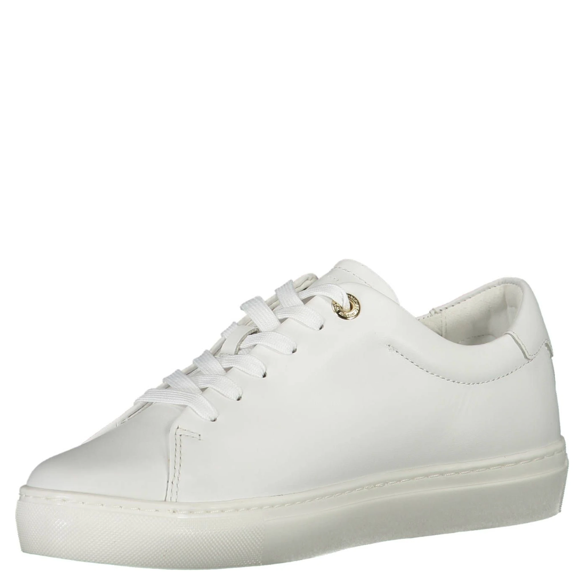 White Polyester Sneaker