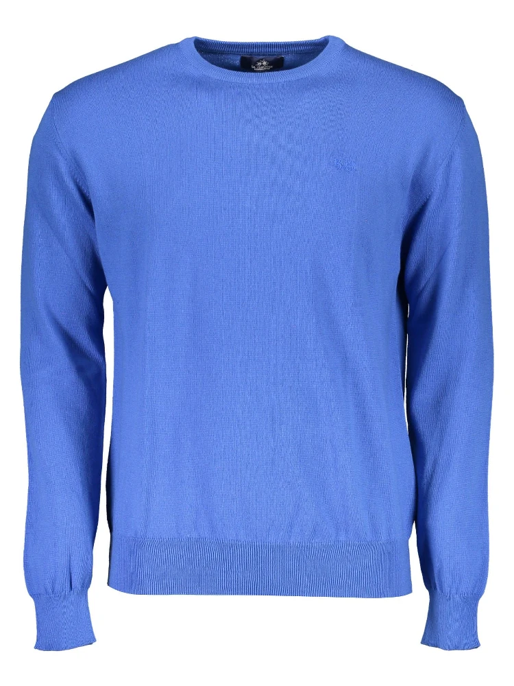 Men's blue cotton sweater
