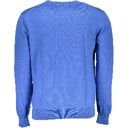Men's blue cotton sweater