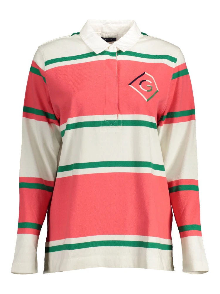 Pink Cotton Polo Shirt