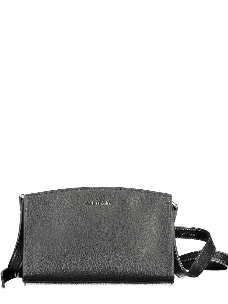 Black polyester women's handbag
