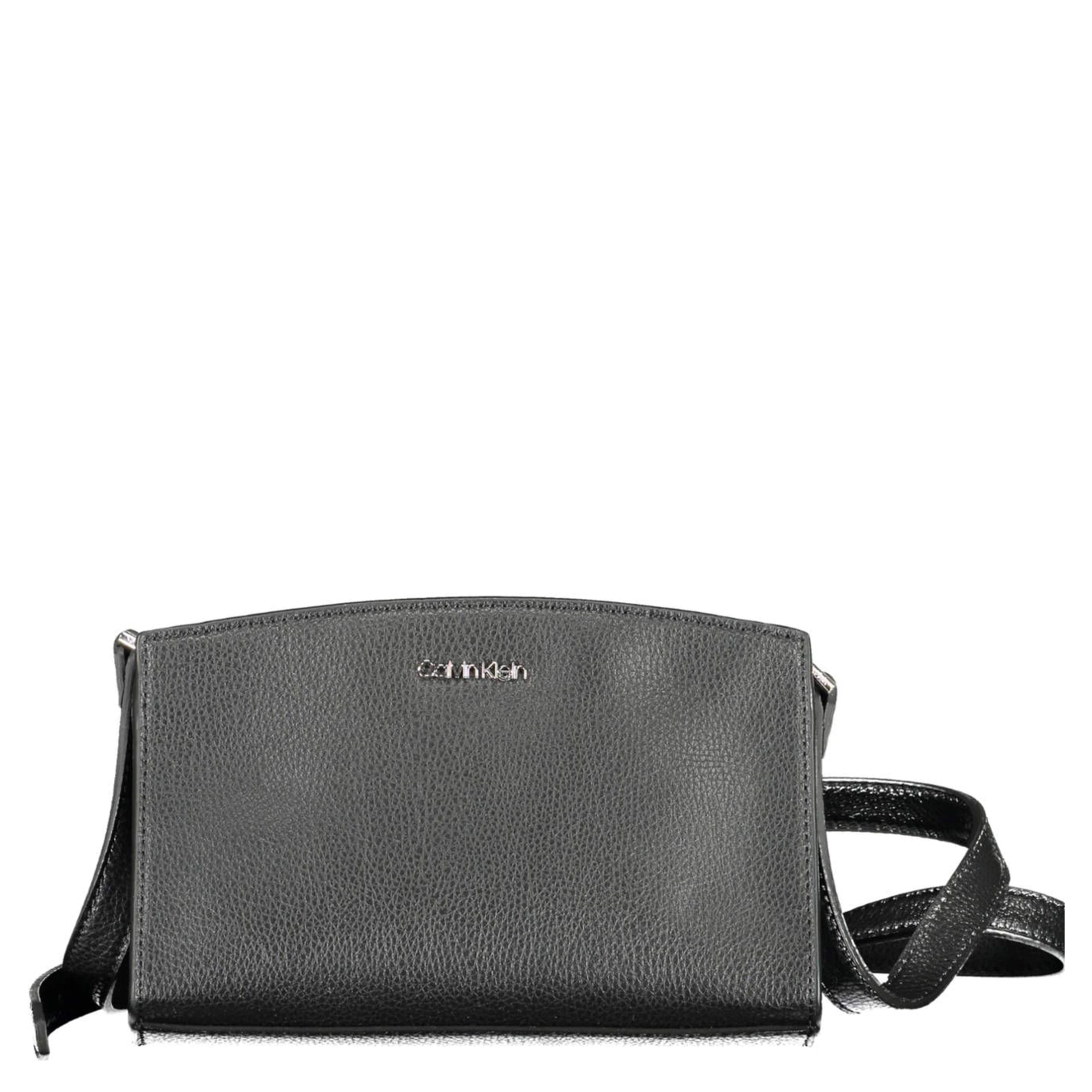 Black polyester women's handbag