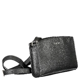 Black Polyester Handbag
