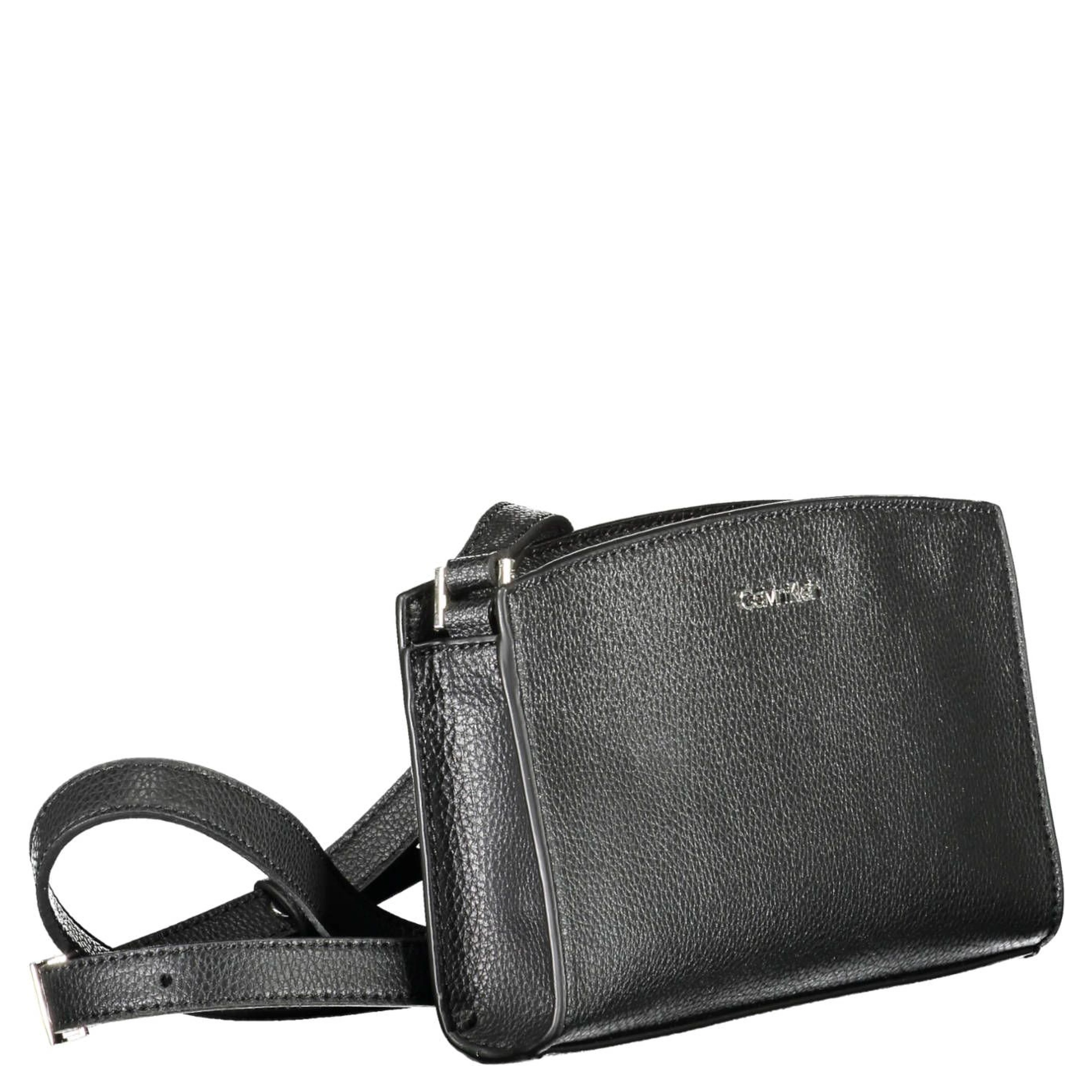 Black polyester women's handbag